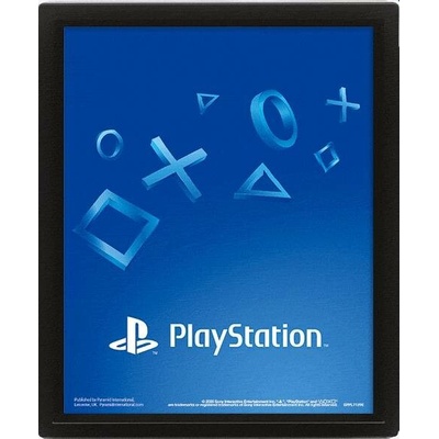 CurePink Proměňovací 3D obrázek Playstation: Shapes (26 x 20 cm)