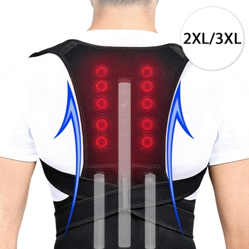 Real Doctors YA-6525 Rovnací a podporný pás na chrbticu, čierna
