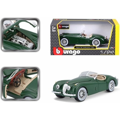Bburago BoburugoJaguar XK 120 Roadster 1951 Zelená 1:24