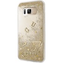 Pouzdro Guess Liquid Glitter Hard Case Samsung G955 Galaxy S8 Plus zlaté