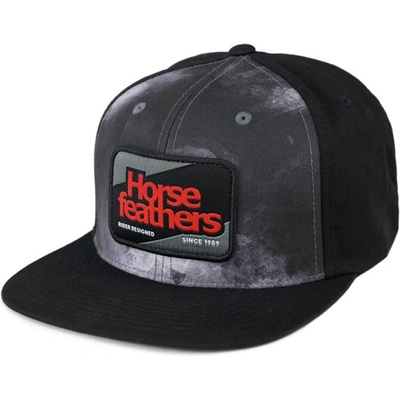 Horsefeathers DILL DARK GRAY s rovným kšiltem černá