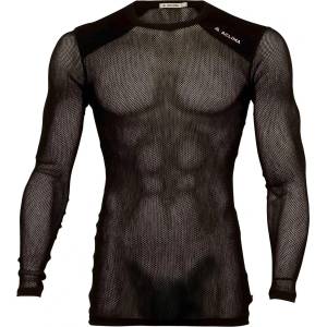 Aclima Мъжко мериносово термобельо Aclima WoolNet Light Crewneck Merino base layer - Jet Black - размер XL (015-2198-0115)