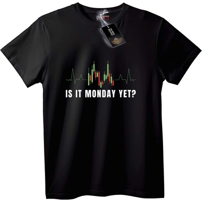 NOONEBRAND Тениска Дали вече е понеделник? - 2XL, Black