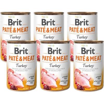 Brit Брит пате и месо от пуйка 6x400г