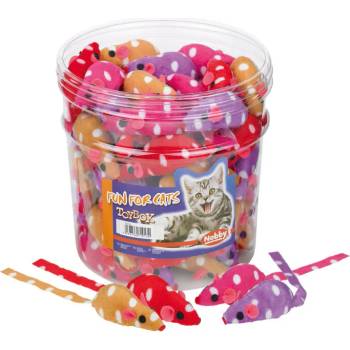 Image 1 of Nobby Stoffmaus, gepunktet - котешка играчка 7 см