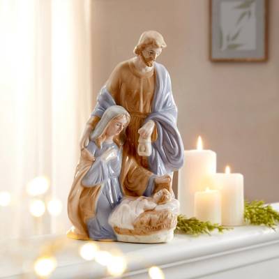 Die moderne Hausfrau Porcelánová soška Štědrý večer