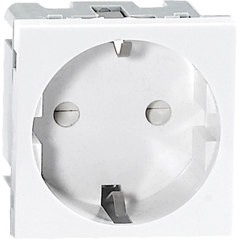 ORNO OR-GM-9010/W/GS - NOEN eдиничен контакт, шуко, бял (OR-GM-9010/W/GS)