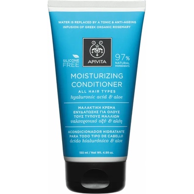 APIVITA Овлажняващ хидратиращ балсам с хиалуронова киселина и алое , Apivita Moisturizing Conditioner 150ml With Hyaluronic Acid & Aloe