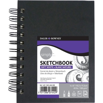 Daler-Rowney Simply Sketchbook Скицник Simply 10, 2 x 15, 2 cm 100 g Black (481500406)