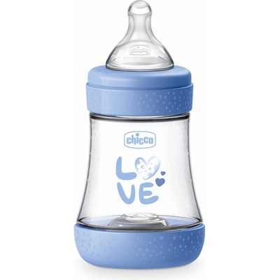 Chicco Бебешко шише Chicco - Perfect 5, за момче, 150 ml (N0259)