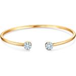 SAVICKI Гривна Bangle, бяло и жълто злато 585, бял диамант 0.06К, 2.5mm