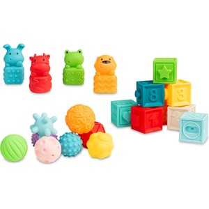  Образователна Играчка - Меки Сензорни Кубчета 20 Броя 6+ Toyz