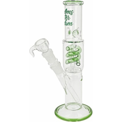 Amsterdam Skleněný bong s perkolací Loki Green 29 cm
