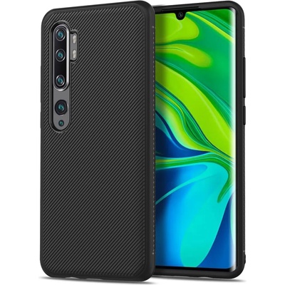 GKK Силиконов Калъф за Xiaomi MI Note 10/Pro, Twill Case, Черен (5901019058071)