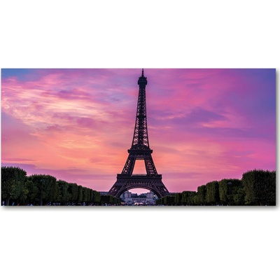 Foto obraz fotografie na skle Eiffelova veža Paríž 100x50 cm