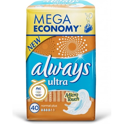 Always Ultra Quatro Normal Plus Sensitive 40 ks