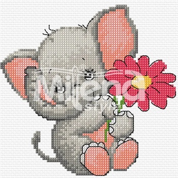 Milena Style Малко слонче - гоблен със схема