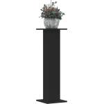 vidaXL Стойки за растения 2 бр черни 30x30x95 см инженерно дърво (3307874)