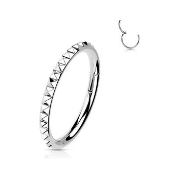 Šperky4U segment kruh helix cartilage tragus piercing titan TIT1139-1208
