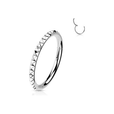 Šperky4U segment kruh helix cartilage tragus piercing titan TIT1139-1208