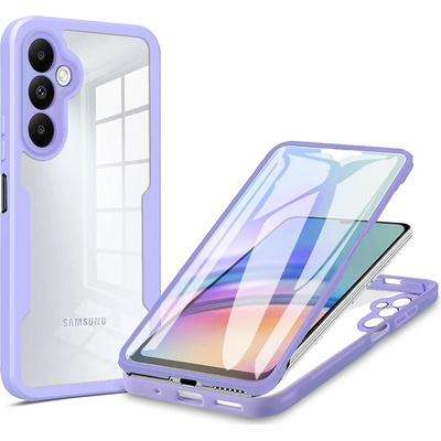 Techsuit Калъф за Samsung Galaxy A25 5G + Протектор - ColorVerse 360 Series - Лилав