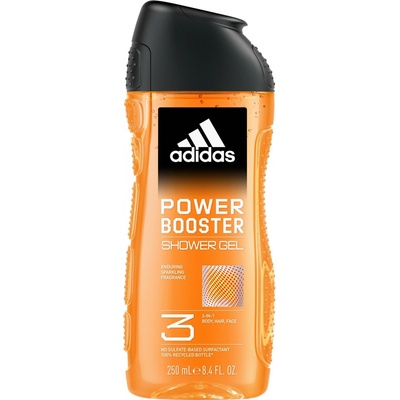 Adidas Power Booster energizujúci sprchový gél 3v1 250 ml