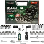 ROCKFORCE Гедоре 66 части, 1/4", RockForce RF-2661-5 (RF-2661-5)