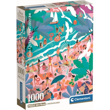 Clementoni Пъзел Clementoni от 1000 части - Неделен плаж (39938)