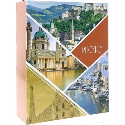 Fotoalbum 10x15/304 bez popisu Gedeon TRAVEL VIEW, oranžový bok