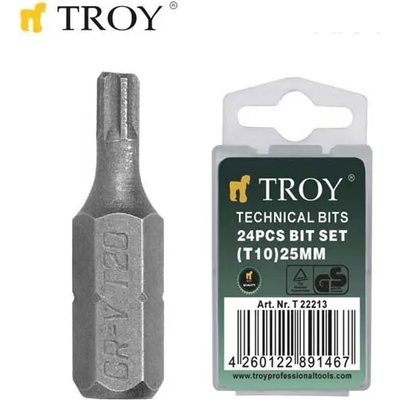 TROY Накрайници за отвертка (T20x25mm) (T 22215)