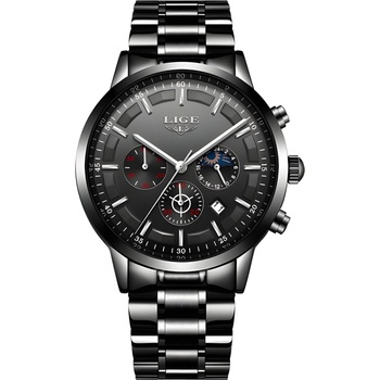 LIGE Часовник lige st-4054 - черен kp4054 (st-4054)