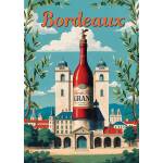 Trefl - Puzzle Premium Plus: Vintage Poster: Bordeaux, France - 1 000 piese