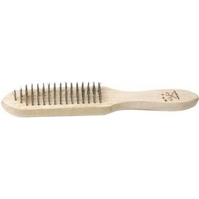 Basic Kartáč ocelový, 5 řad, dřevěná rukojeť BS - TM-340502