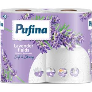 Pufina Лавандулови полета Пуфина 4бр. 3 пласта (5944570021988)