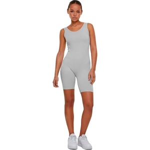 Urban classics Фланелка Urban classics Organic Stretch Jersey sleeveless romper - Grey (Cloud)