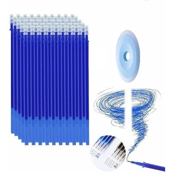 Пълнител с изтриваемо мастило за химикал с гумичка, син