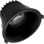 ELMARK EL-DL6819 LED луна 12W 230V 4000K димируема черна IP65 (92DL68191240D/BL)