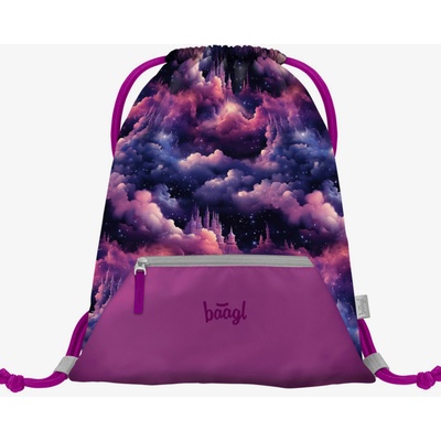 BAAGL Лилава чанта с джоб Baagl Unicorn Kingdom BAAGL | Lilav | Момичешки | ЕДИН РАЗМЕР