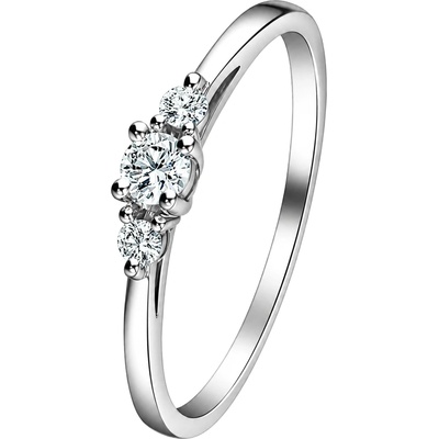 Zlaton Prsten bílé zlato s diamanty N18032602398