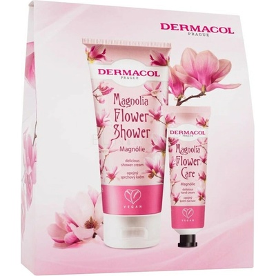 Dermacol Flower Care jemný sprchový krém s vôňou kvetín 200 ml + ošetrujúci krém na ruky s vôňou kvetín 30 ml