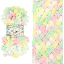 Alize Puffy Color 5862 mix pastelových farieb