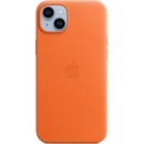 Pouzdra a kryty na mobilní telefony Apple Apple Leather Case s MagSafe pro iPhone 14 Plus - oranžový MPPF3ZM/A