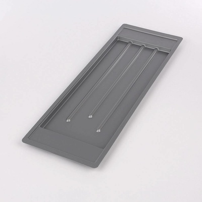 Metpol stříbrná odkapávací miska 59,5 × 20 cm pro dvoupatrový odkapávač 60 cm