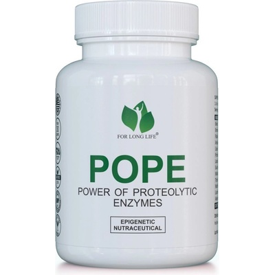 For long life - POWER OF PROTEOLYTIC ENZYMES 12 enzýmov + lumbrokináza nattokináza ATP 90 kapsúl 30 dní