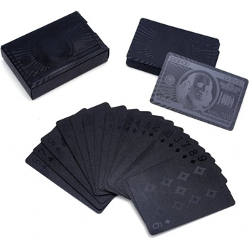 Luxusné hracie karty čierne 54 ks