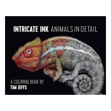 Intricate Ink Animals in Detail a Coloring Book by Tim Jeffs CBK002 Jeffs Tim