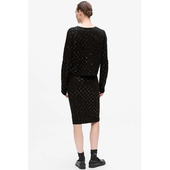 Karl Lagerfeld Жилетка с вълна Karl Lagerfeld дамска в черно A4W18057 (A4W18057)