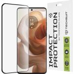 Techsuit Протектор за Motorola Edge 50 Ultra - 111D пълно покритие / пълно залепено стъкло / 3D извит екран - черен