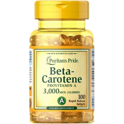 Puritan's Pride Beta-Carotene 10000 IU [100 Гел капсули]