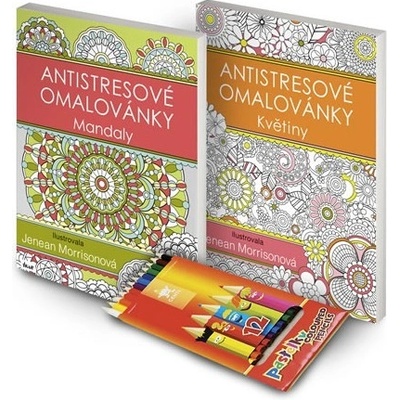 Antistresové omalovánky s pastelkami-set Jenean Morrisonová